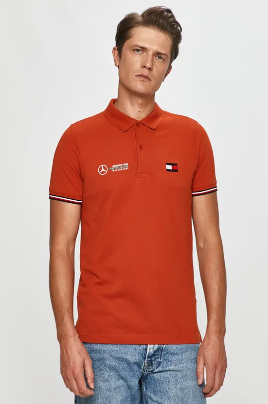 pomarańczowy Tommy Hilfiger Tailored - T-shirt x Mercedes Męski