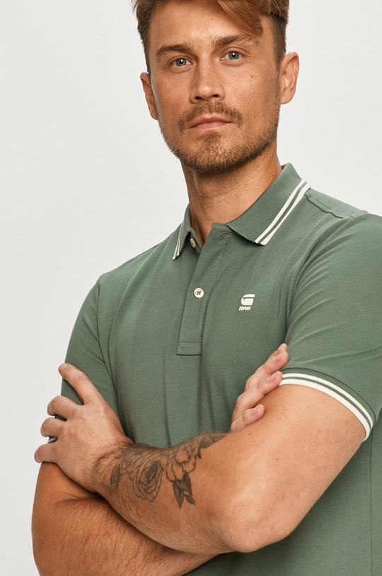 G-Star Raw - Tricou Polo verde D17127.5864.2190