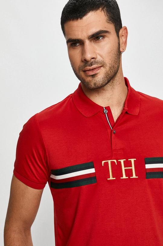 červená Tommy Hilfiger - Polo tričko