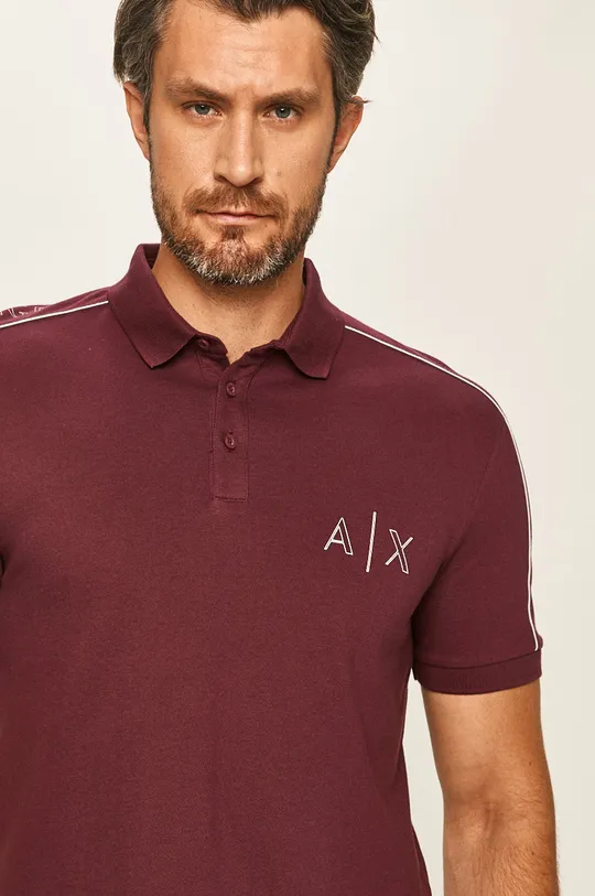 fialová Armani Exchange - Polo tričko
