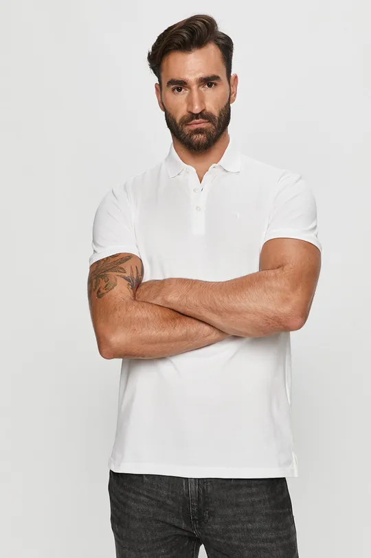 biela Trussardi Jeans - Polo tričko Pánsky