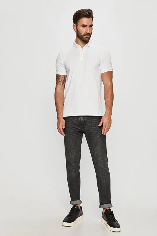 Trussardi Jeans - Polo tričko biela