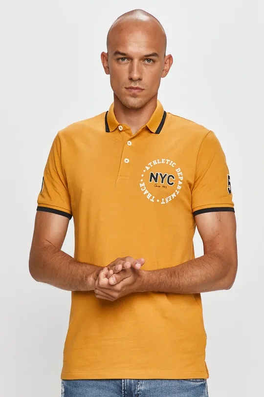 žltá Produkt by Jack & Jones - Polo tričko Pánsky