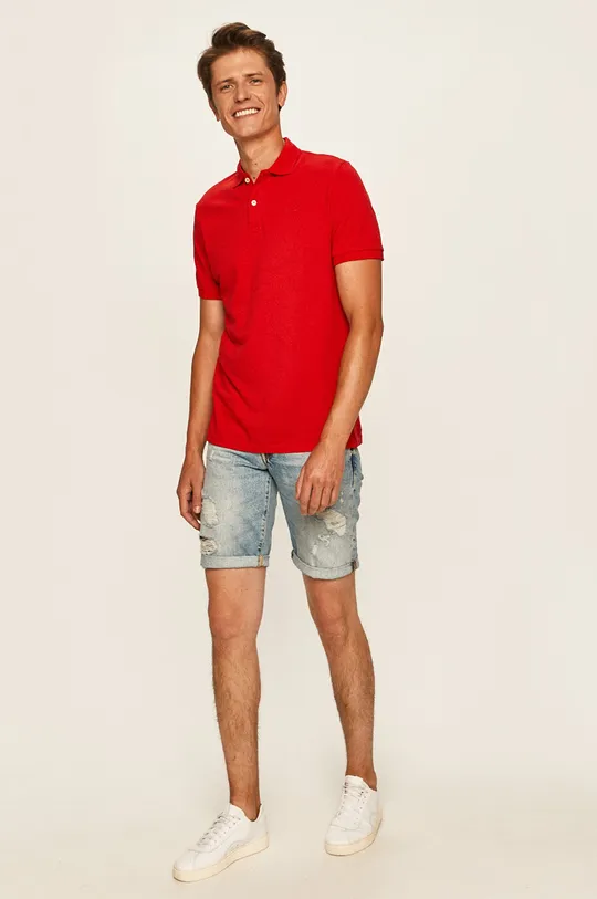 Pepe Jeans - Polo tričko Romero červená