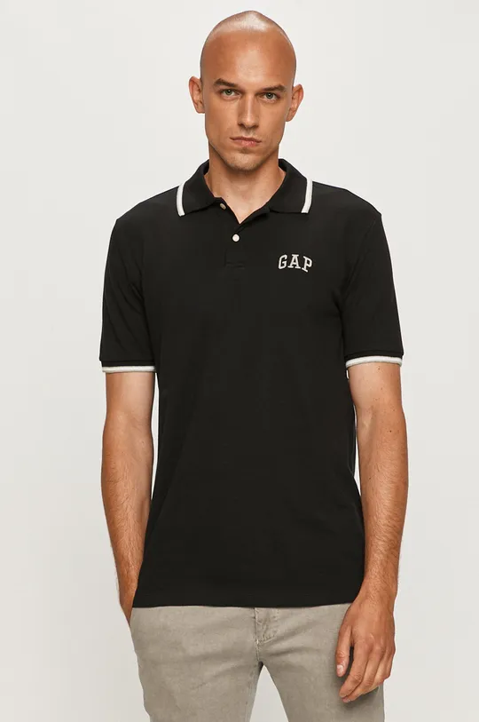 čierna GAP - Polo tričko Pánsky