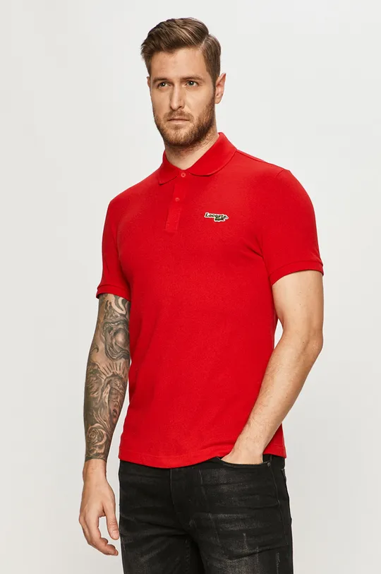 červená Lacoste - Polo tričko Pánsky
