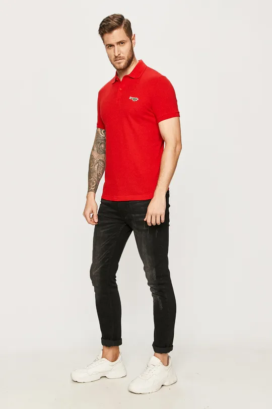 Lacoste - Polo tričko červená