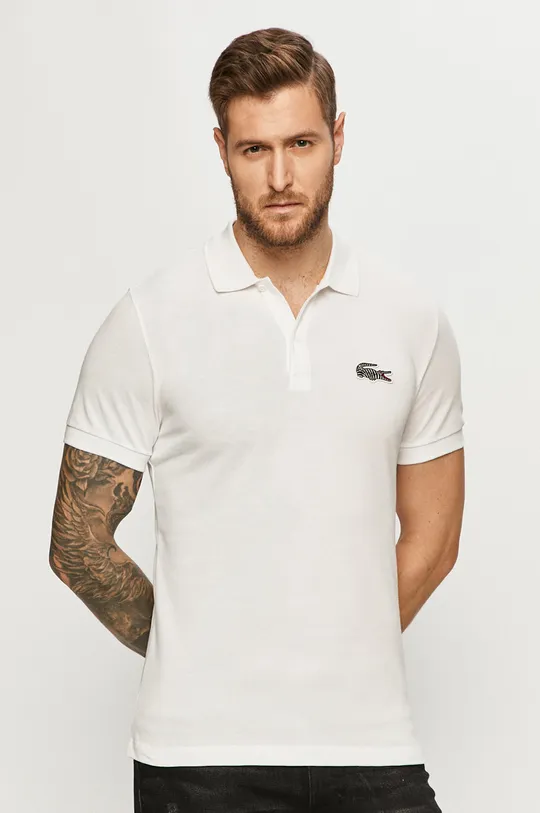 white Lacoste polo shirt Lacoste x National Geogrphic Men’s