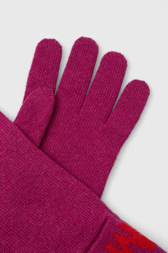 Moschino rękawiczki fioletowy