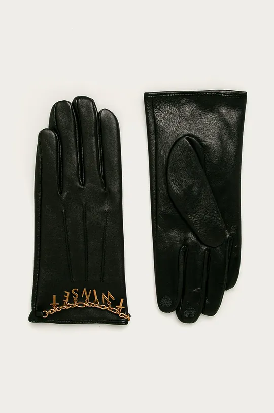 чёрный Twinset - Кожаные перчатки Женский