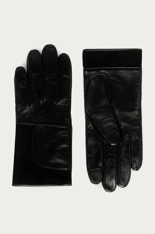 čierna Hugo - Kožené rukavice Dámsky