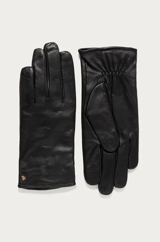 čierna Lauren Ralph Lauren - Kožené rukavice Dámsky