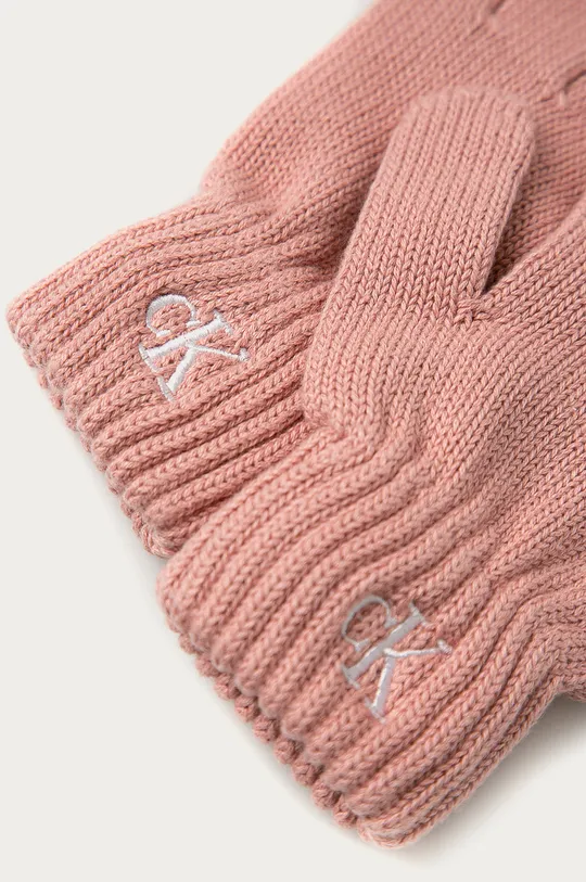 Calvin Klein Jeans - Detské rukavice ružová