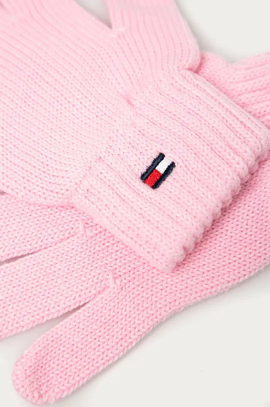 Tommy Hilfiger - Детские перчатки розовый