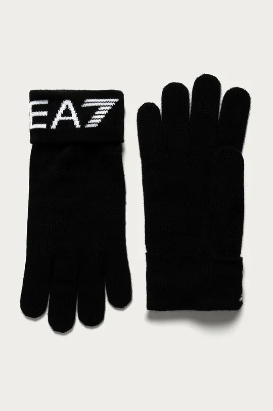 чёрный EA7 Emporio Armani - Перчатки Мужской