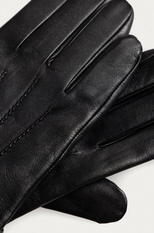Karl Lagerfeld - Kožené rukavice černá