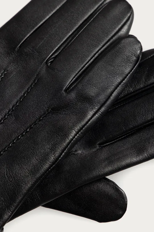 Karl Lagerfeld - Kožené rukavice čierna