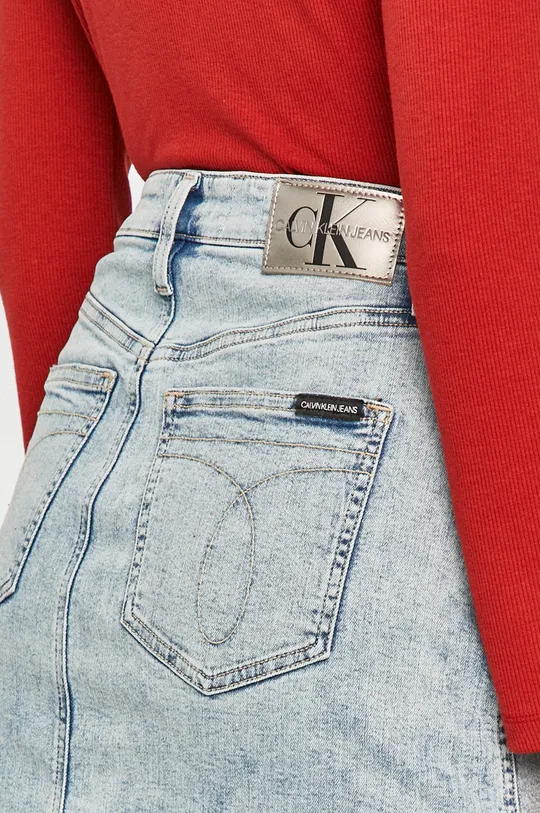niebieski Calvin Klein Jeans - Spódnica jeansowa J20J214966