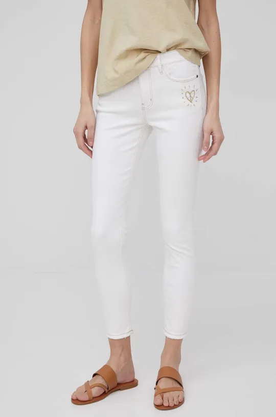 λευκό Desigual τζιν παντελόνι Alba Γυναικεία