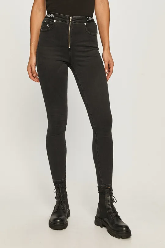 čierna Calvin Klein Jeans - Rifle Dámsky
