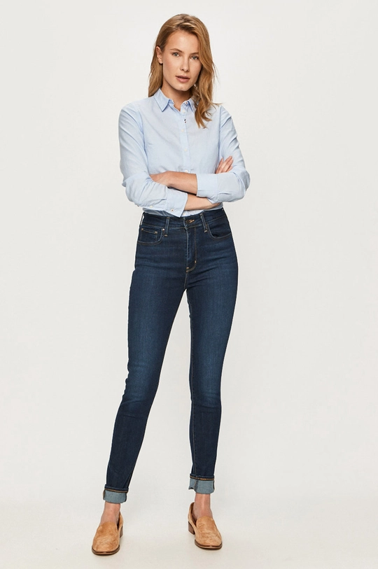 Levi's Jeansy 721 High Rise Skinny granatowy