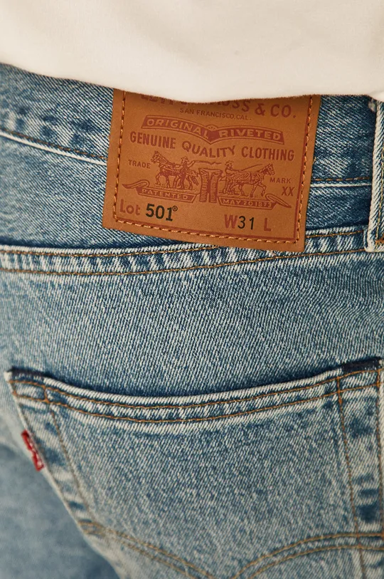 niebieski Levi's - Szorty jeansowe 501