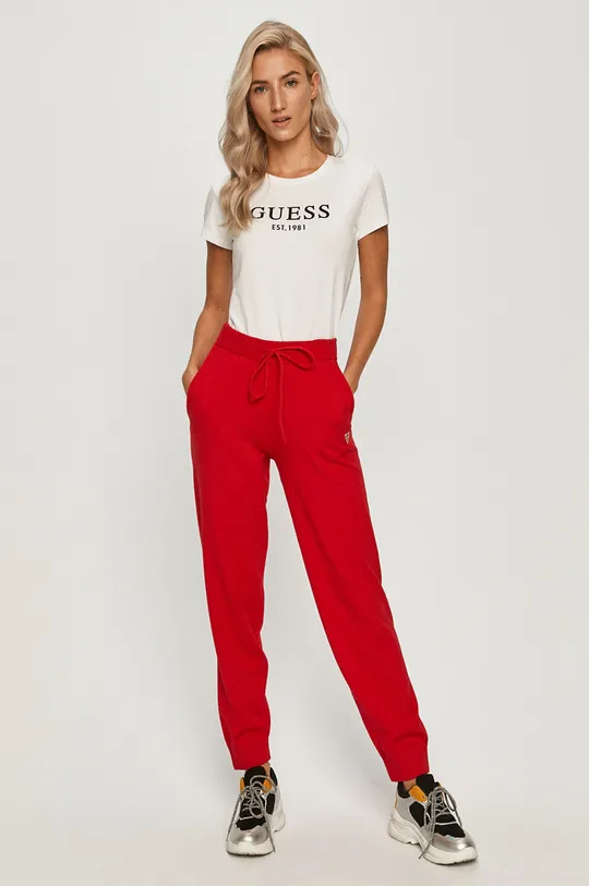 Guess Jeans - Nohavice červená