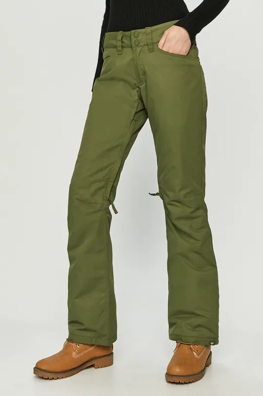 zielony Roxy - Spodnie snowboardowe Damski