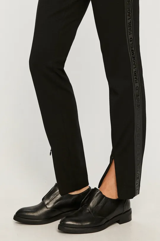 czarny Karl Lagerfeld - Spodnie 206W1007