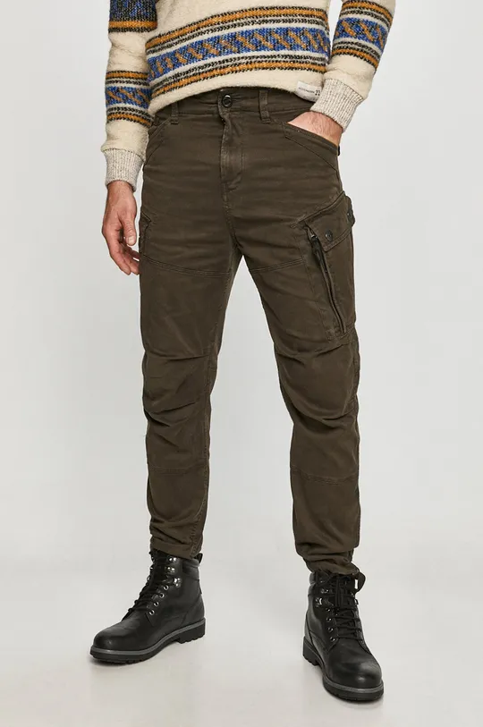 zielony G-Star Raw - Spodnie D14515.C096.B575 Męski