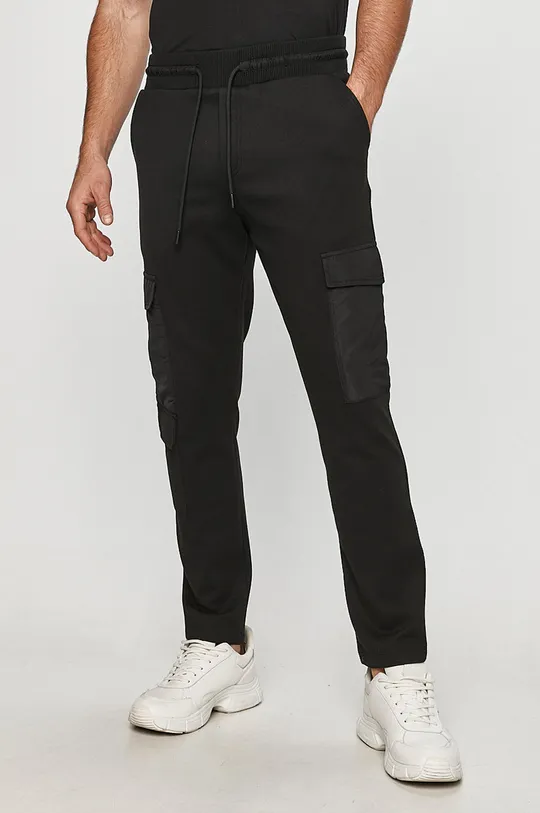 czarny Desigual - Spodnie 20WMPK03 Męski