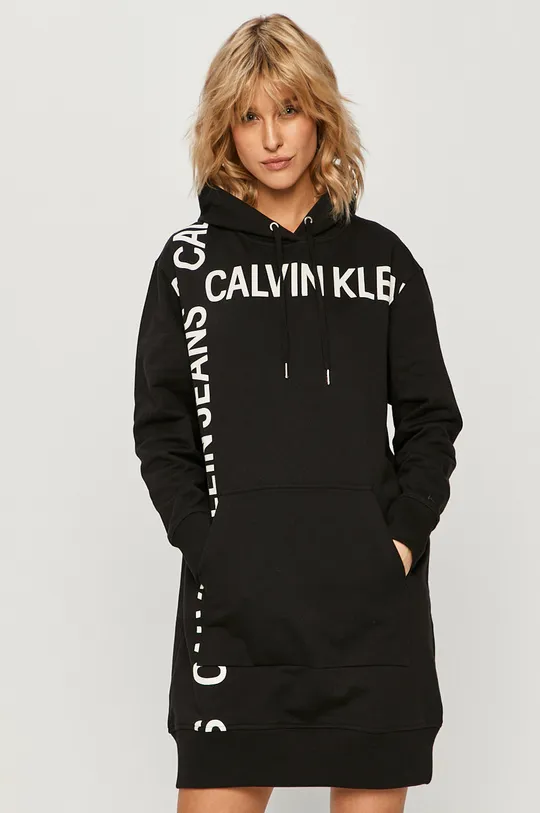 čierna Calvin Klein Jeans - Šaty Dámsky