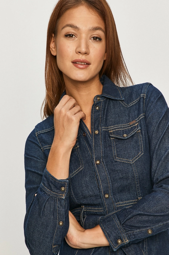 granatowy Pepe Jeans - Sukienka jeansowa Julie