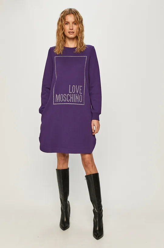 Love Moschino - Sukienka fioletowy