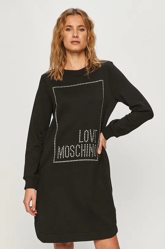 čierna Love Moschino - Šaty Dámsky