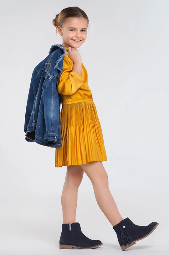 жёлтый Mayoral - Детское платье 128-167 cm Для девочек
