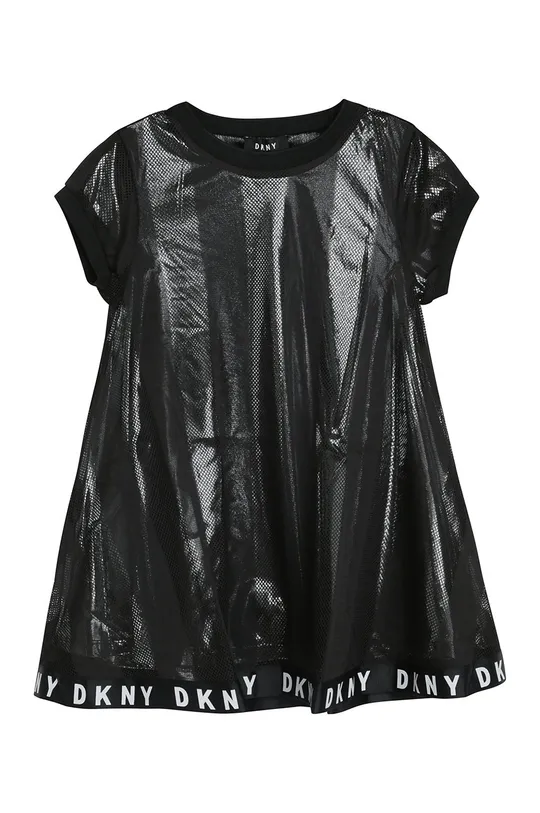 czarny Dkny - Sukienka dziecięca D32767 Dziewczęcy