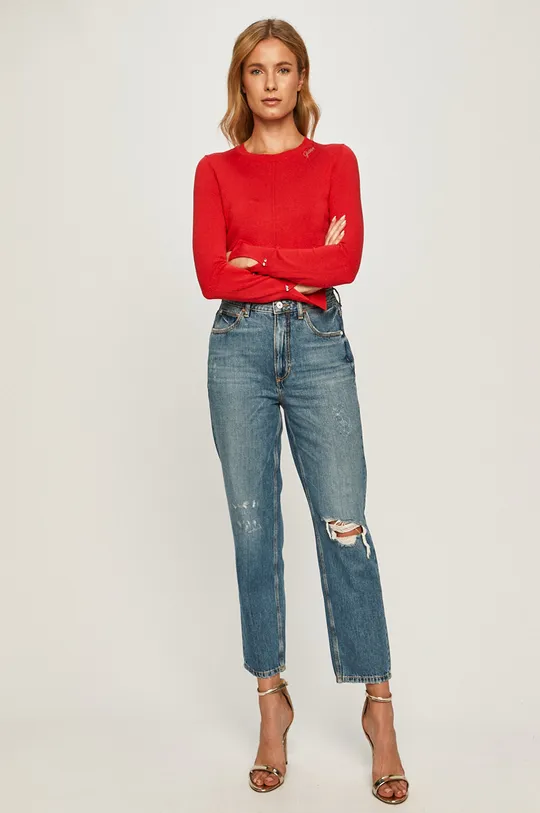 Guess Jeans - Sveter červená