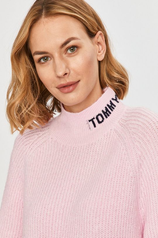 roza Tommy Jeans - Pulover