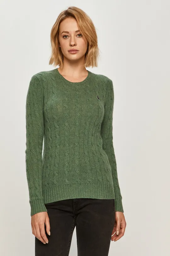 зелений Polo Ralph Lauren - Вовняний светр Жіночий