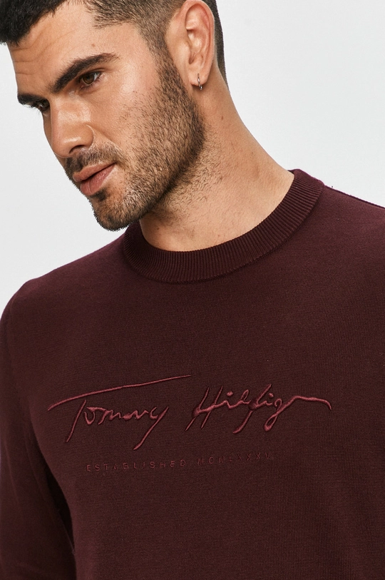 burgundské Tommy Hilfiger - Sveter