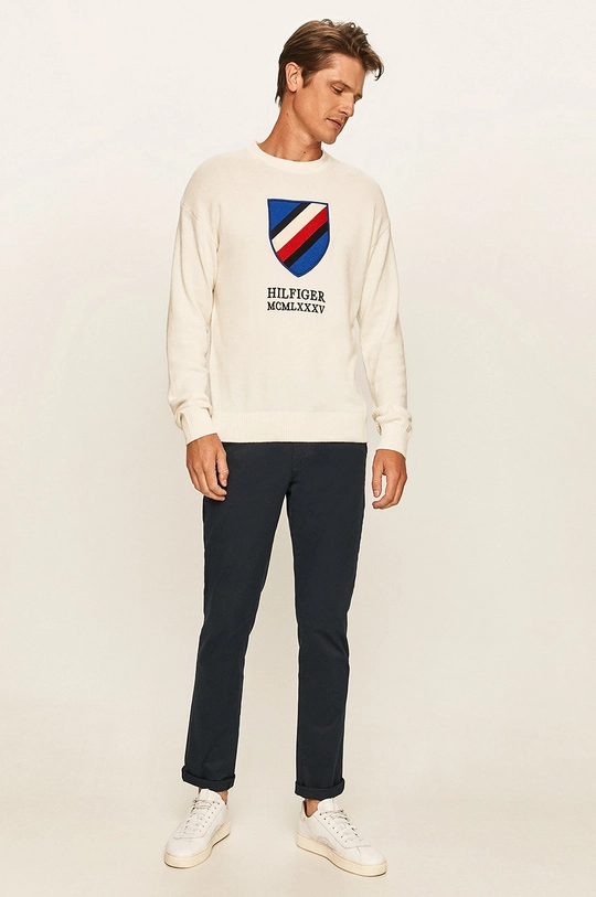 Tommy Hilfiger - Sweter biały