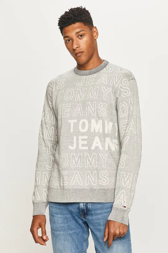 szary Tommy Jeans - Sweter DM0DM08423 Męski
