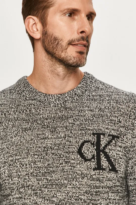 czarny Calvin Klein Jeans - Sweter J30J316592