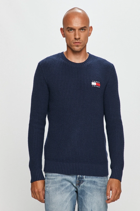 granatowy Tommy Jeans - Sweter DM0DM08808 Męski