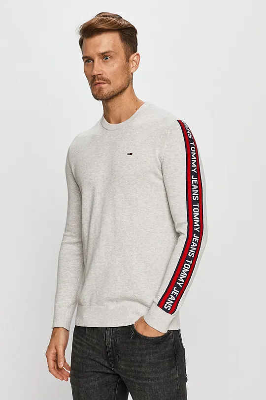 szary Tommy Jeans - Sweter DM0DM09464 Męski