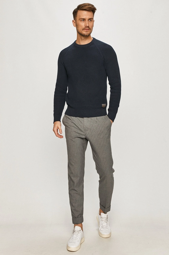 Selected Homme - Sweter granatowy