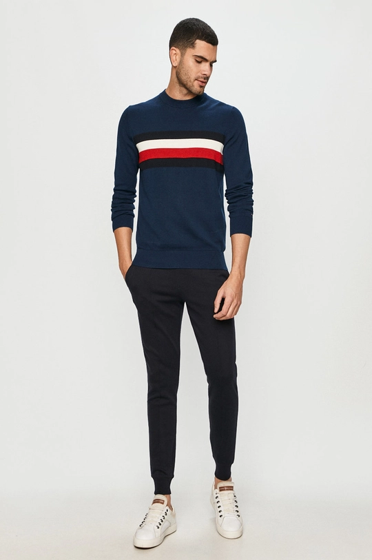 Tommy Hilfiger - Sweter granatowy