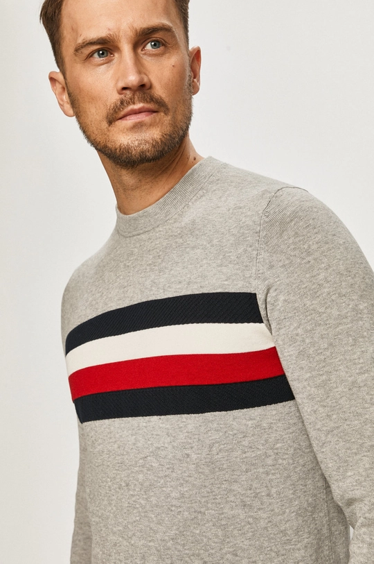 szary Tommy Hilfiger - Sweter