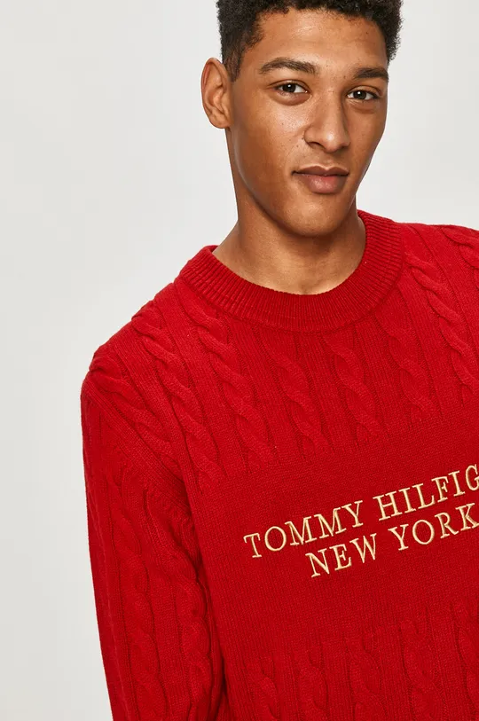 czerwony Tommy Hilfiger - Sweter